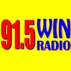 logo 91.5 Win Radio